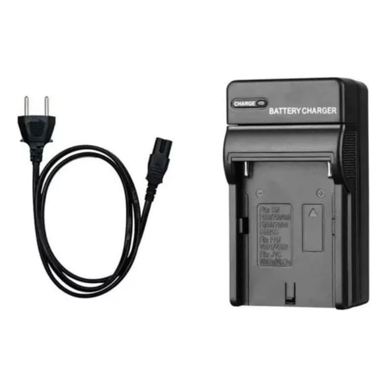 Carregador Para Bateria Np-f970 F970 Iluminador Bastão Led
