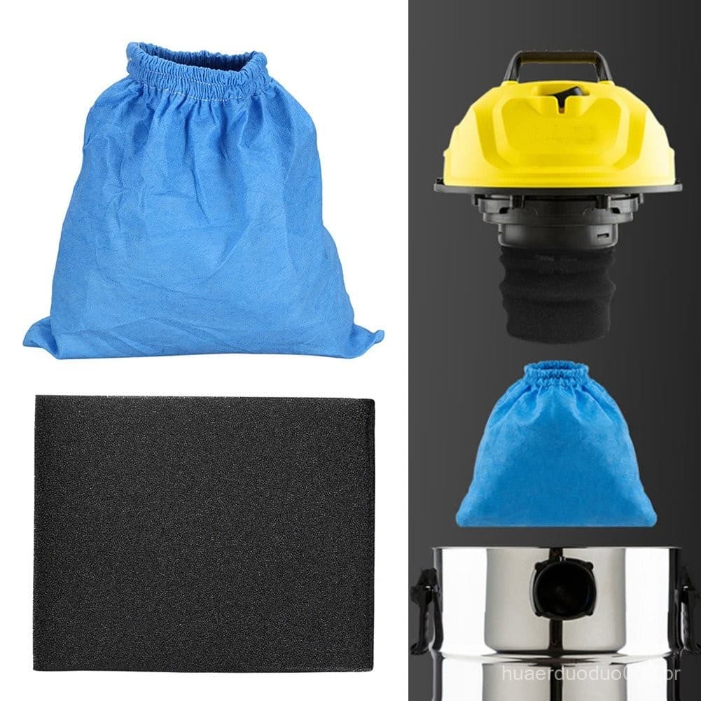 Saco De Filtro Têxtil E Elementos Para Karcher MV1 WD1 WD2 WD3 NT Series Aspirador De Pó Peças Substituição