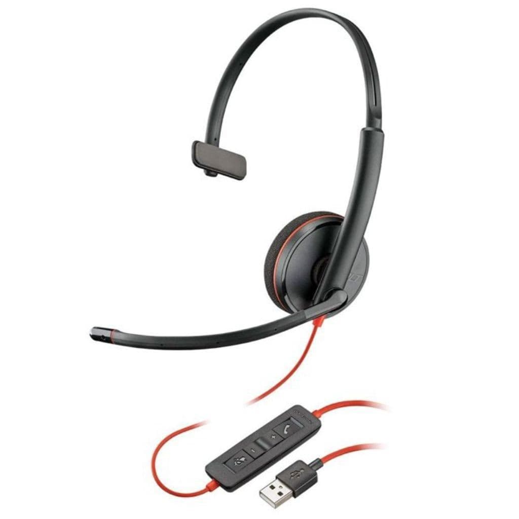 Headset Plantronics C3210 Blackwire Usb/C e USB/A - 8X214AA