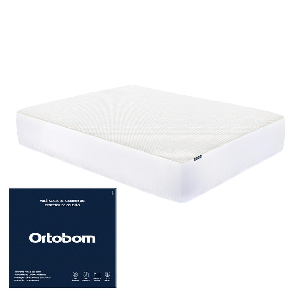 Protetor Impermeável 30 cm Ortobom – King (193 x 203) com elástico