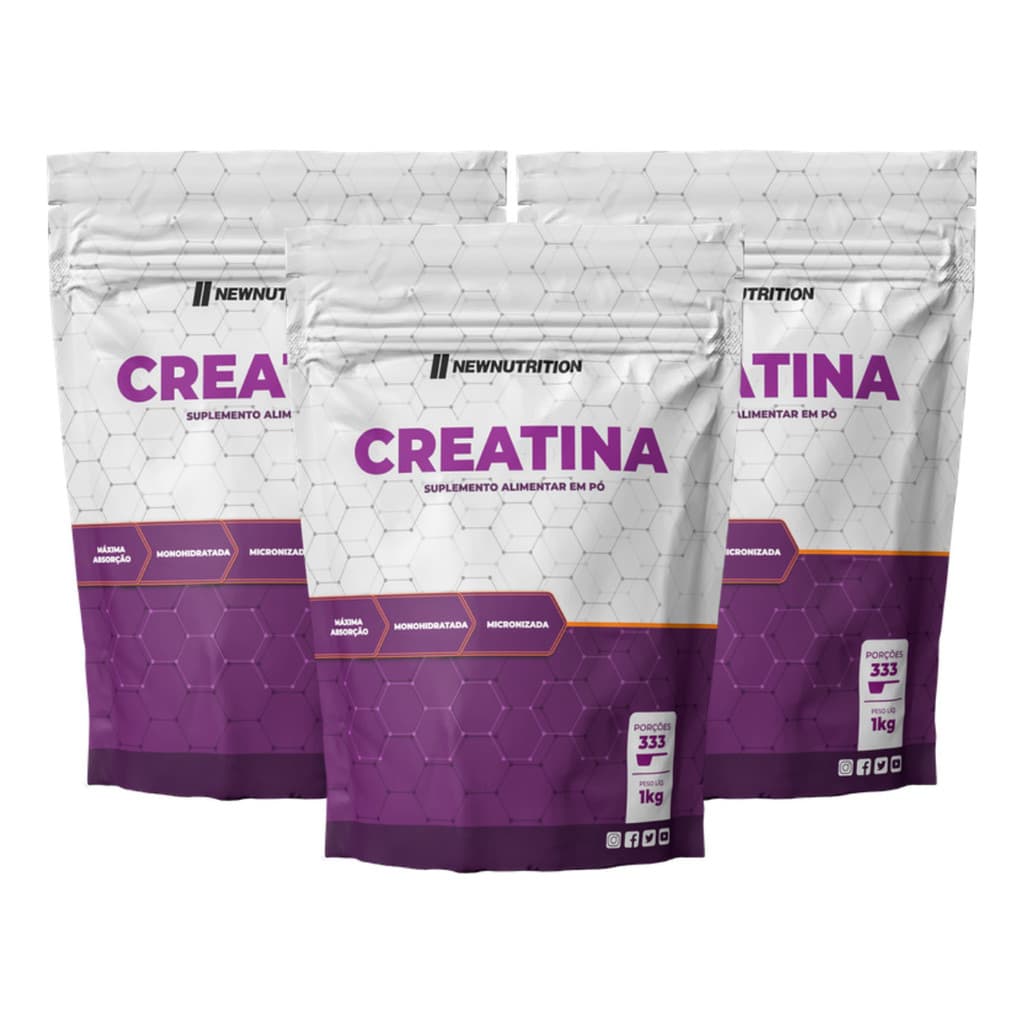 3kg Creatina Monohidratada New Nutrition