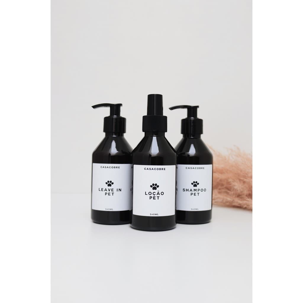 Kit Frasco Black Pet 240ml - 3 Peças