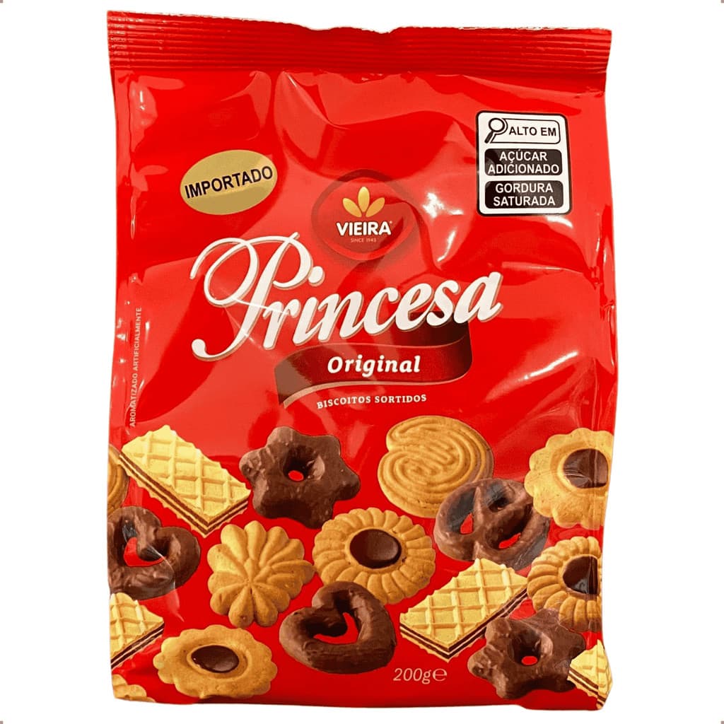 Biscoito Vieira Princesa Sortido 200g Doce Importado