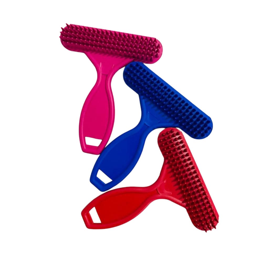 Kit 2 Escova pet Face para pentear pelos de Plástica Rastelo Para Cães cachorros gatos coelhos Dupla - Use Cupom da Loja