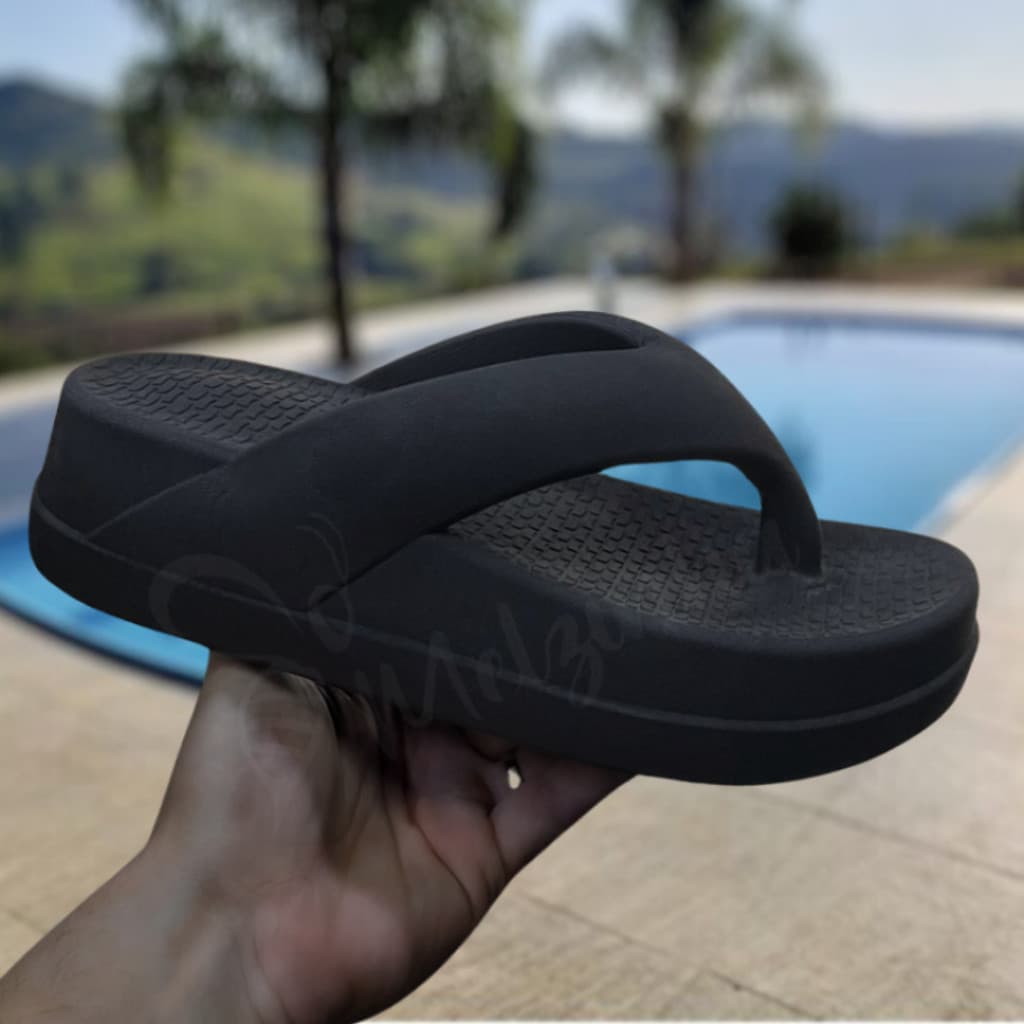 Chinelo Flat Tamanco Nuvem Plataforma Confortavel Feminino Leve