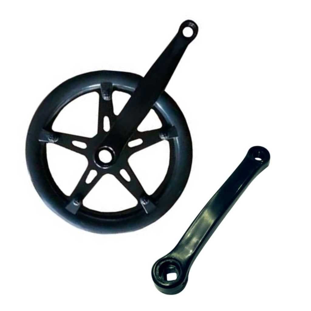 Pedivela Ponta Quadrada 46 D Aço Preto Imp P/ Bicicleta Oferta
