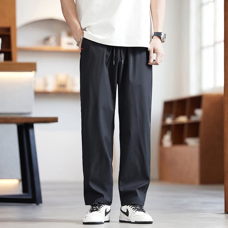 S8811|Roupas masculinas de tamanho grande verão novo produto em linha reta calças de secagem rápida masculino solto Plus