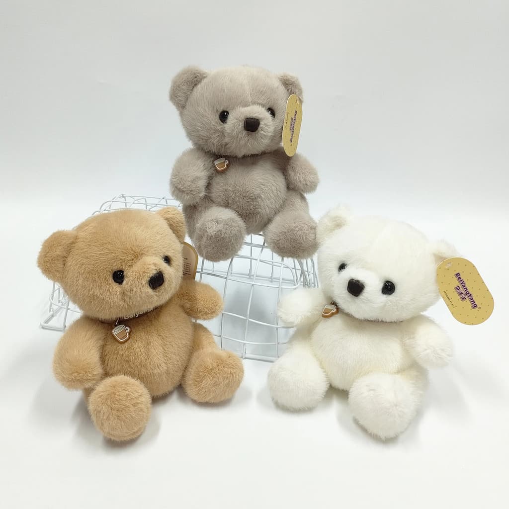 Beyang colar urso brinquedo de pelúcia calmante criativo palma bebê bonito urso marrom mesa acompanhando boneca brinqued