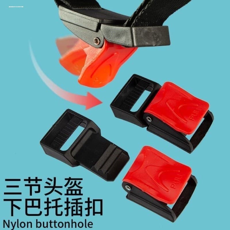 Fivela para capacete de motocicleta elétrica, fivela para capacete de segurança, fivela de queixo, bateria, acessórios p
