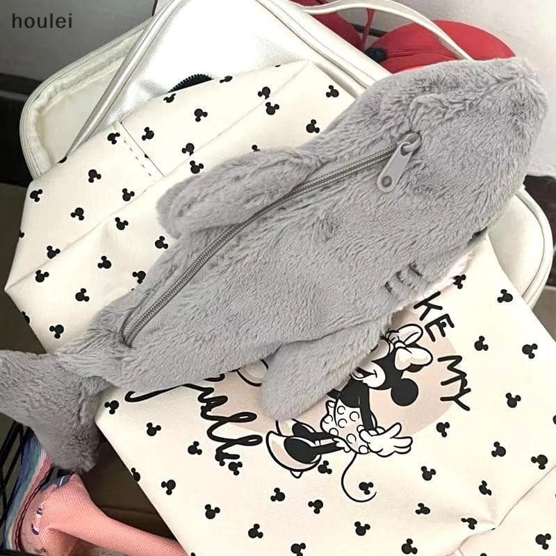 houl Estojo De Lápis De Tubarão De Pelúcia Fofo , Material Escolar De Papelaria Para Estudantes , Boneca Kawaii , Bolsa