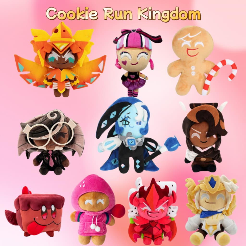 Cookie Run: Kingdom Jogo Biscoito Correr : Reino Brinquedo De Pelúcia Gengibrebrave Morango Boneca Travesseiro Presente