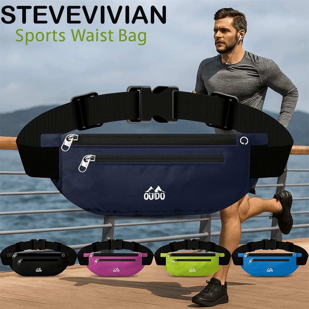 Bolsa De Cintura Móvel Esportiva STEVEVIVIAN , Ultrafina De Alta Elasticidade Para Corrida , Multifuncional
