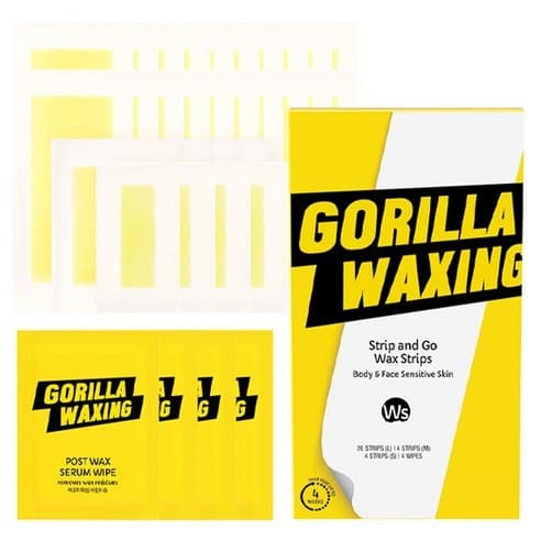 [Gorilla Waxing] 28 Strips Kit Depilação Sem Resíduo Tudo-em-Um / Fácil de Usar / 100% Autêntico