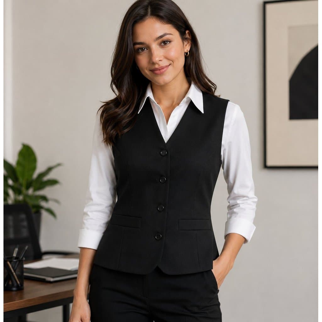 Colete Social Feminino Oxford Profissional