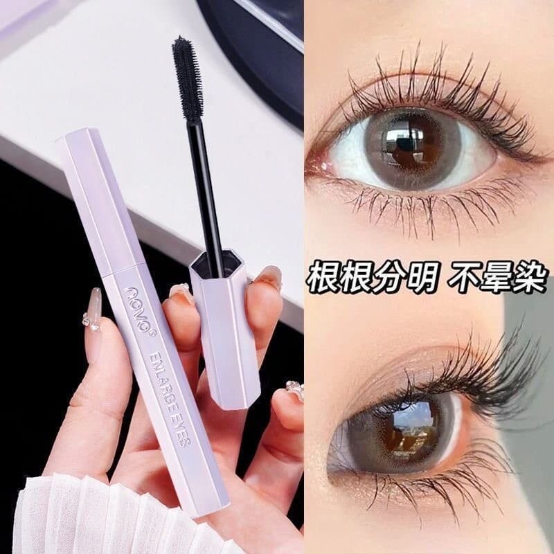 Novo rímel grosso longo Curling impermeável à prova de suor não manchas alongado de longa duração Base marrom estilo líq