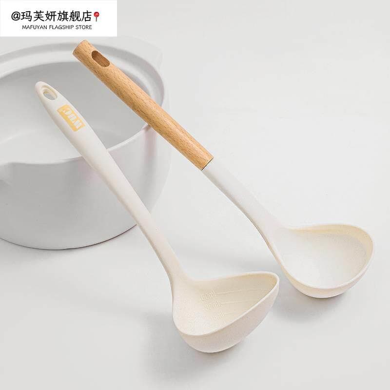 Colher de sopa sopa grande panela antiaderente colher de sopa de Silicone doméstico resistente a altas temperaturas colh