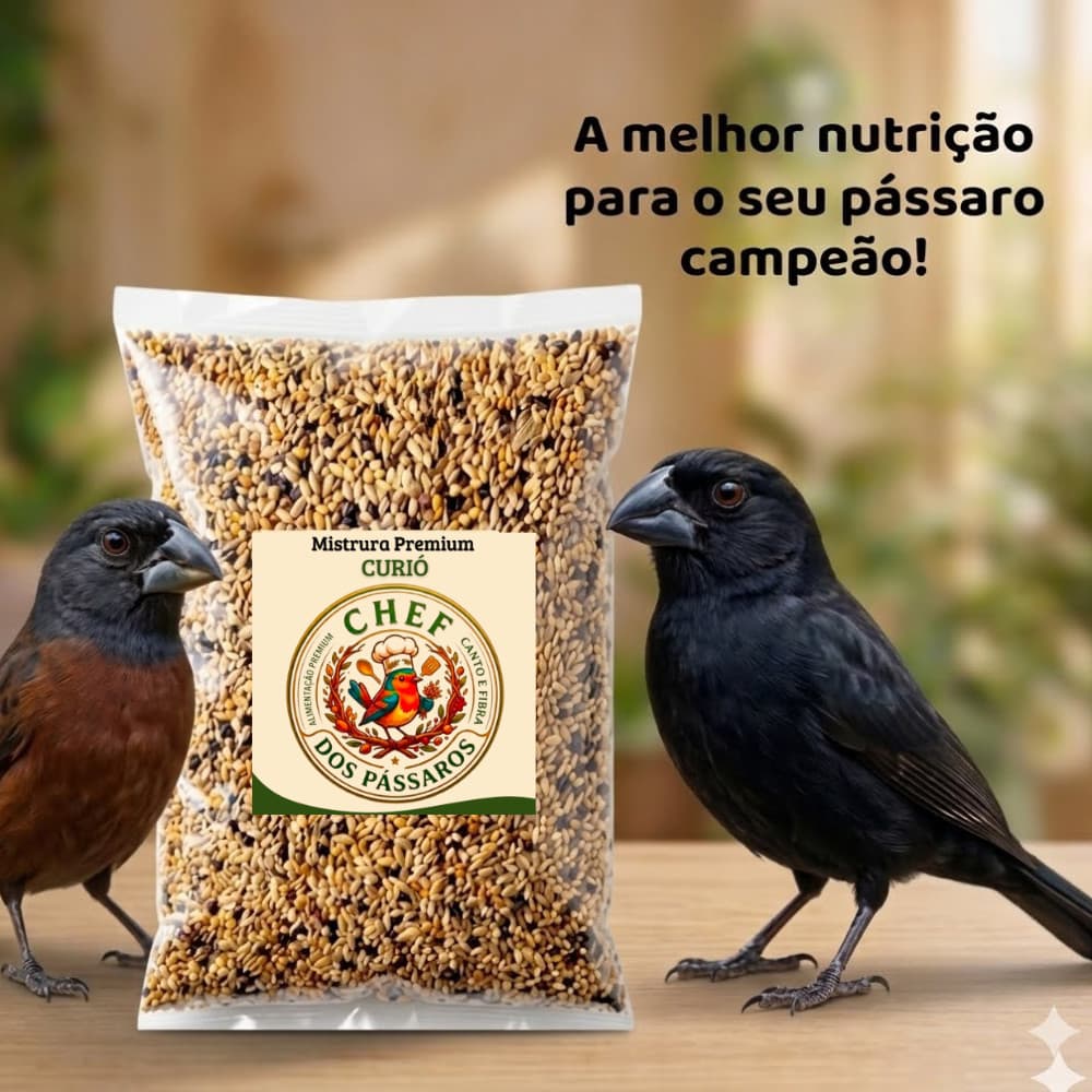 Ração Mistura Premium CURIÓ e BICUDO CHEF dos PÁSSAROS