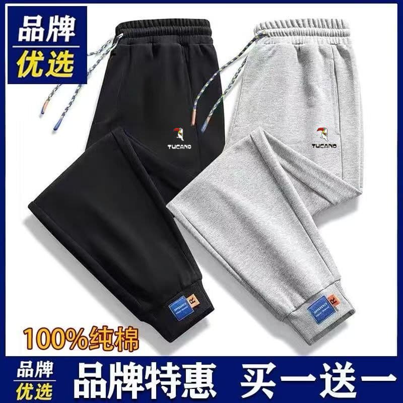 Woodpecker puro algodão calças casuais masculinas primavera outono novo estilo calças compridas calças All-Match solto-L