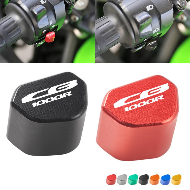CNC Alumínio Motocicleta Interruptor Botão Sinal De Volta Chave Tampa Para Honda CB1000R CB 1000R 2008-2025 Acessórios