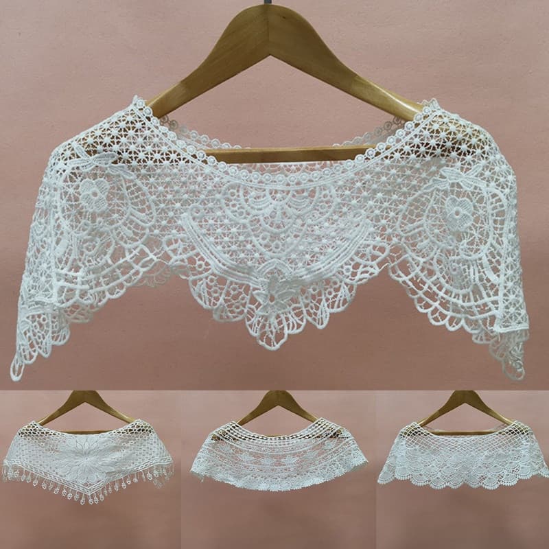 Feminino Renda Solar Xale Envoltório Crochê Floral Casamento Encolher Bolero Capa