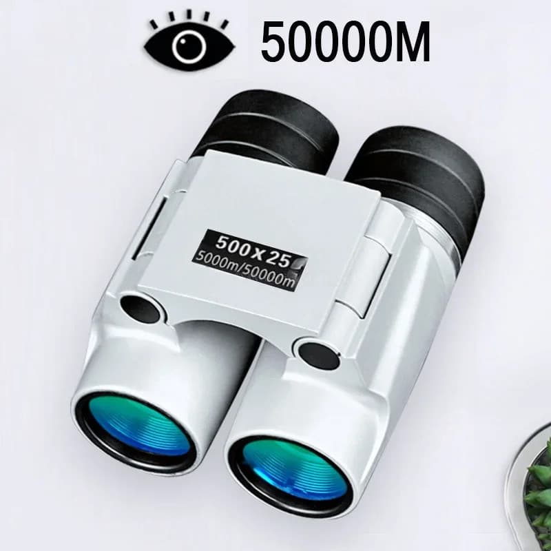 Telescópio 50000M com Foco Automático 500X25, Binóculos Poderosos de Longo Alcance, Monóculo Profissional Mini Portátil