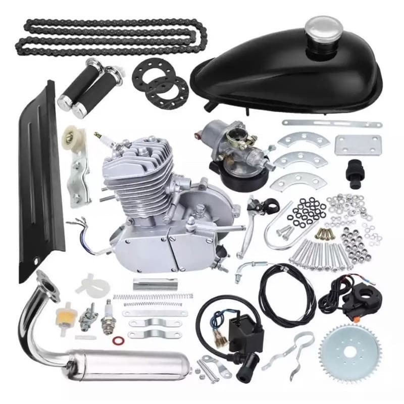 Kit Completo Motor Para Bike - 80 Cilindradas Bicicleta Motorizada