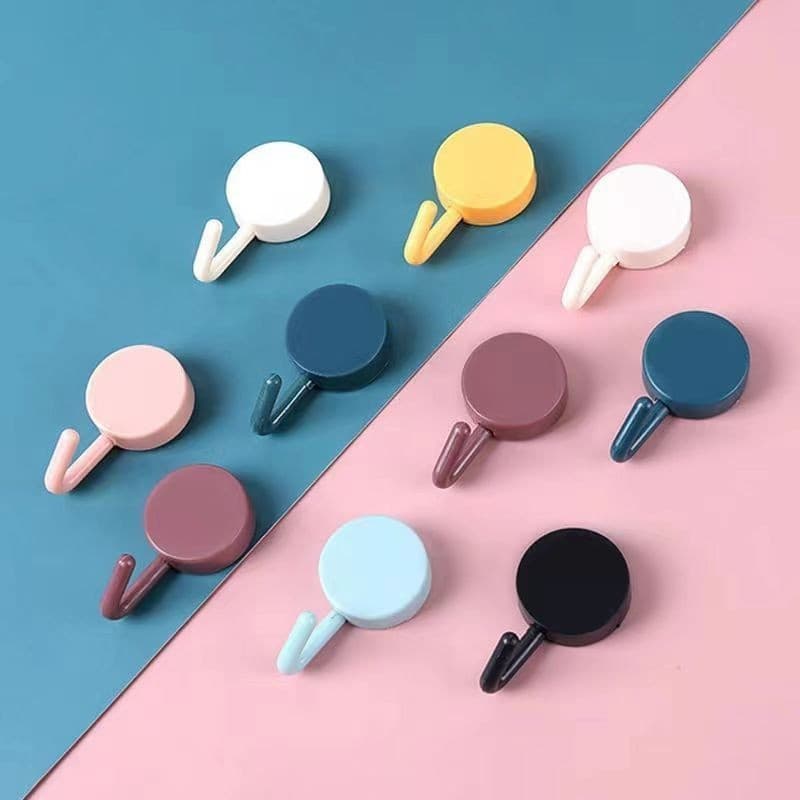 Gancho de parede sem perfuração, gancho autoadesivo forte para dormitório, estilo quarto, decoração de quarto