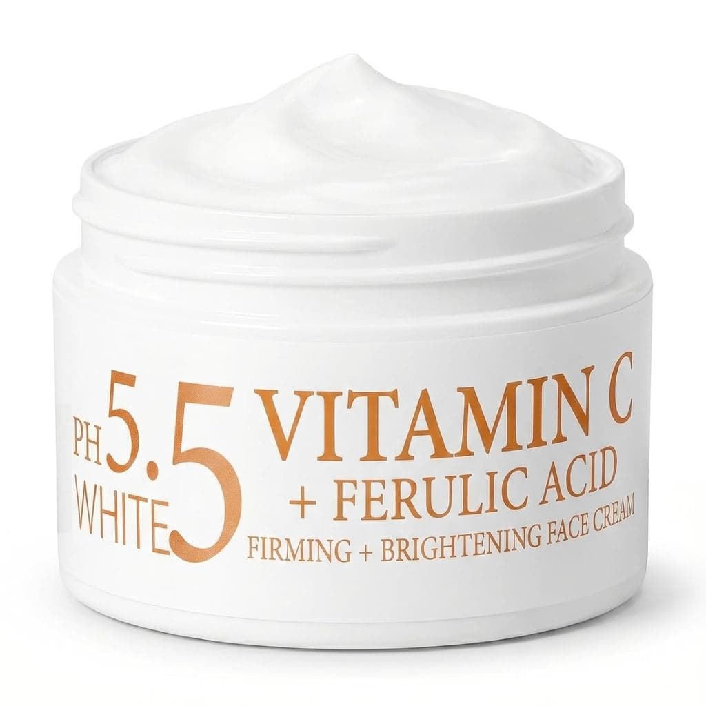 Creme Hidratante para Maquiagem VC, Creme Hidratante Facial com Vitamina C Estável, Removedor de Manchas Escuras em 7 Di