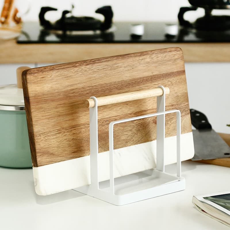 Fábrica de estilo japonês placa de corte de ferro rack doméstico tamanho pequeno cozinha classificação faca placa de cor