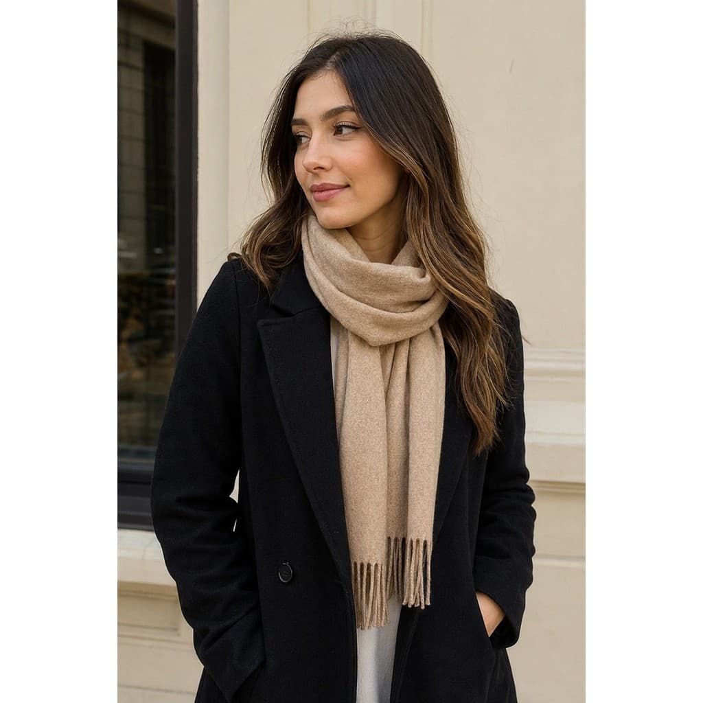 Cachecol Liso Feminino Lenço Pashmina Echarpe Unissex Para Frio Outono Inverno