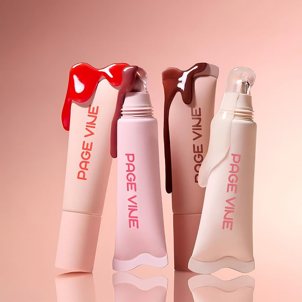 Cross-Border PÁGINAVINE Glossy Lip Balm Hidratante Hidratante Esfoliante Óleo Labial Dudu Lip Oil Wave