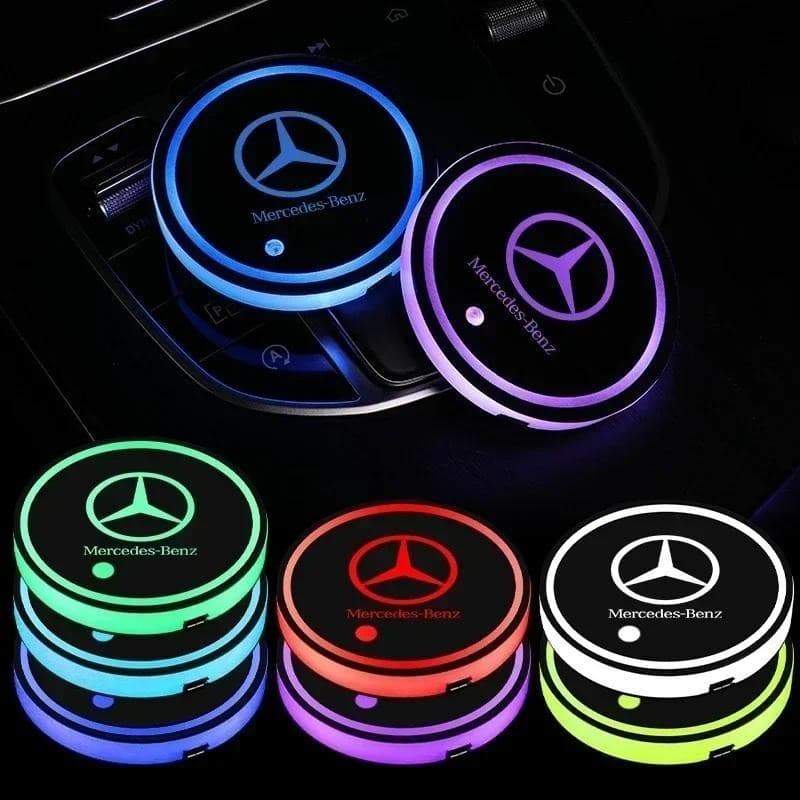 1X Porta-Copos De Água Para Carro , Mercedes Benz C260 W204 W205 W211 W212 W190 , Luz Ambiente Interior Automotivo , Peç