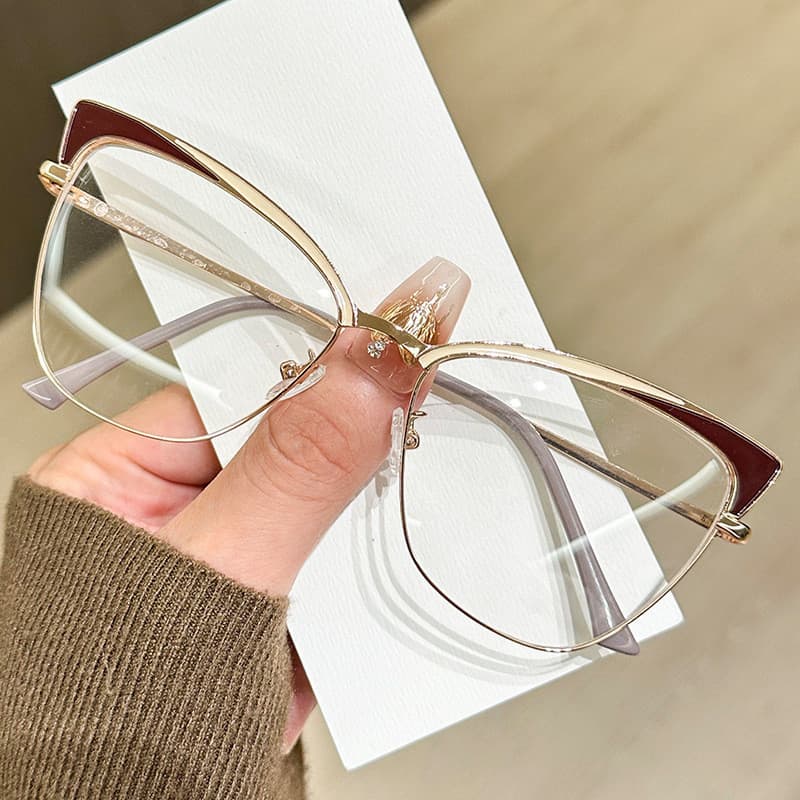 Óculos VisionPerfect para luz azul, óculos femininos de armação grande, óculos femininos anti-radiação.