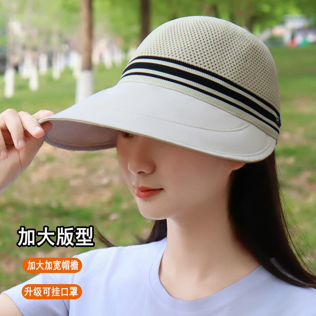 Chapéu de aba larga feminino estilo verão malha respirável protetor solar chapéu grande borda tecido coreano balde chapé