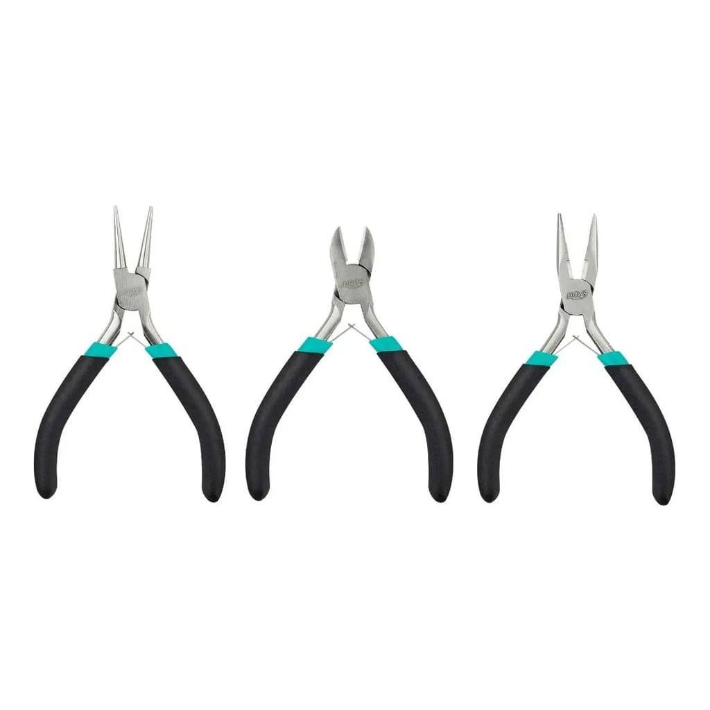 Kit BRW Mini Alicates Aço 3 Peças p/Artesanato  - AL0001