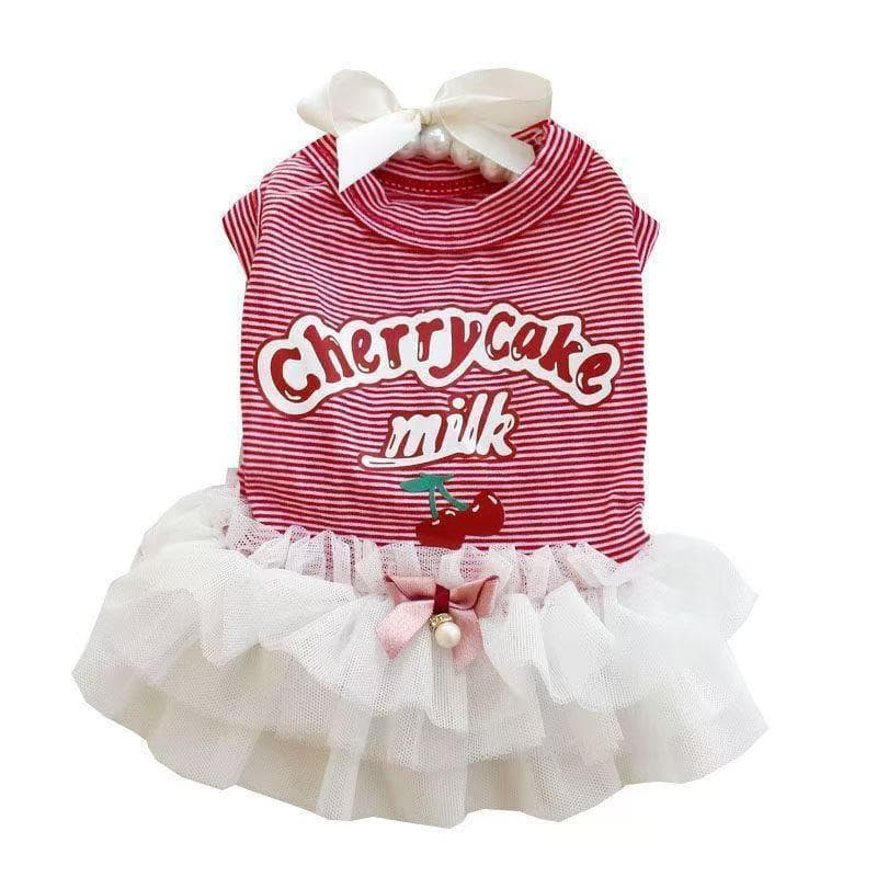 Vestido de roupas para cães e gatos de estimação Bichon