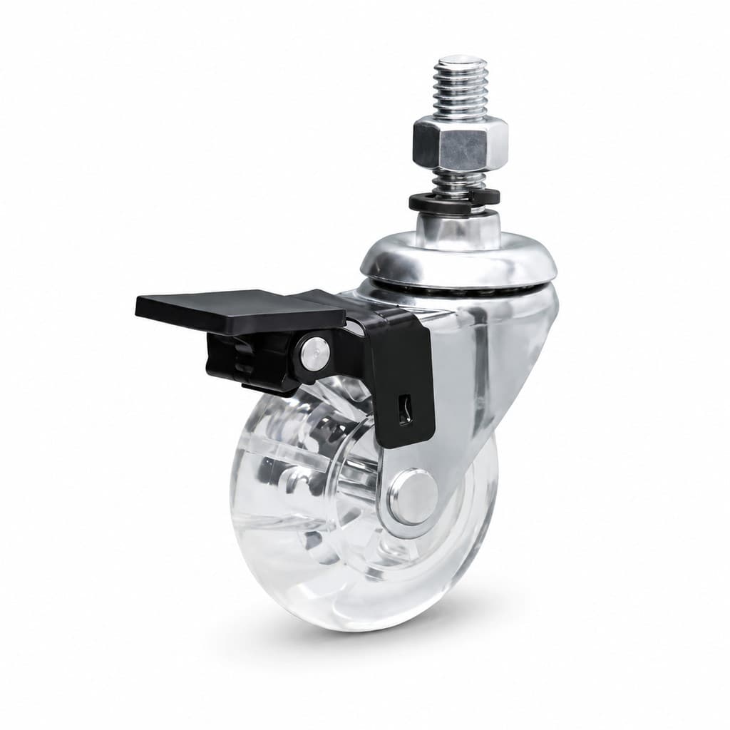 Rodízio Giratório Gel Cristal GLP 1 3/8 3904 30 Kg Colson