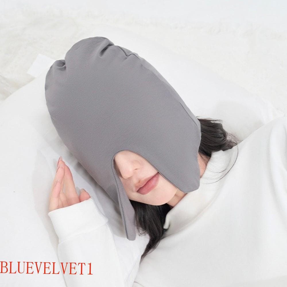 BLUEVELVET1 Touca De Dormir , À Prova De Vento , Confortável , 2 Em 1 , Pulôver , Máscara Para Os Olhos , Proteção Algod