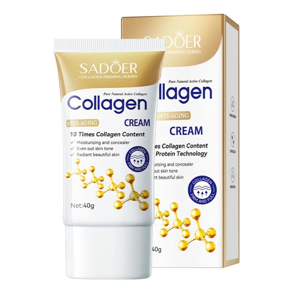 Para Sadoer, Creme Facial Sem Maquiagem com 10 vezes o Conteúdo de Colágeno, Hidratante Nude, Creme Facial, Hidratantes