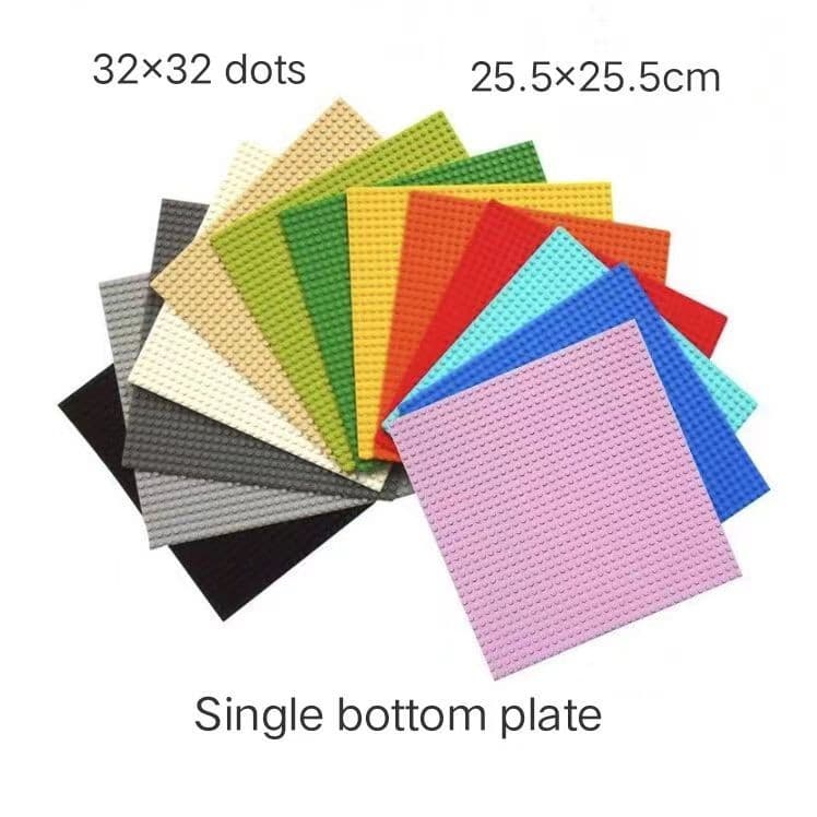Blocos de construção de partículas pequenas 32 x 32 pontos Placa base unilateral para montagem Brinquedos educativos
