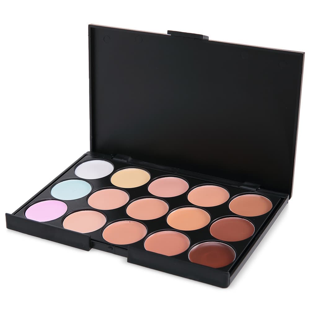 [Multifunção] 15 Cores Corretivo/Base/Paleta Contorno/Makeup Profissional/Multicolor