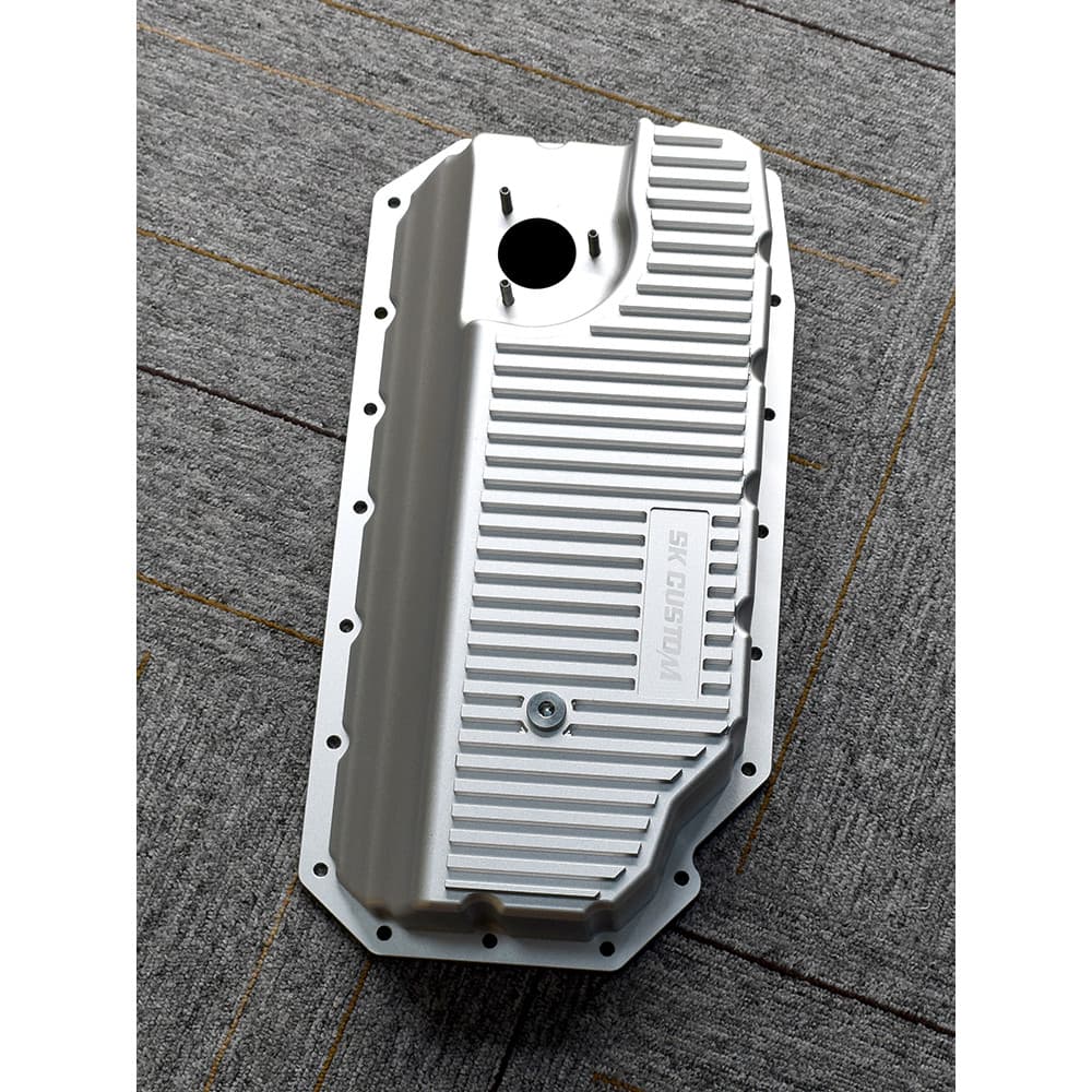 Adequado para Audi 3.0 quarta geração EA837 motor forjado liga de alumínio CNC óleo pan motor óleo pan guia vento