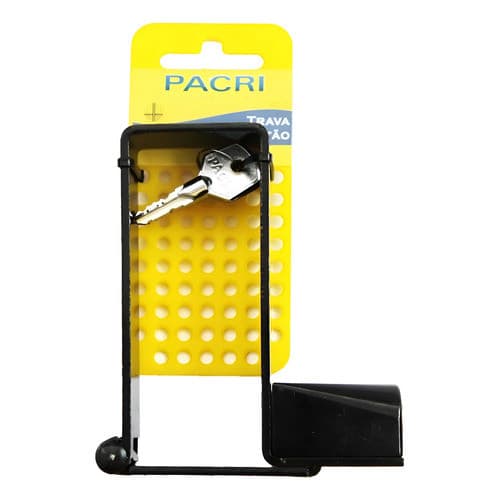 Cadeado Aço Portão Carro Moto Chave Tetra Pacri 44x35 Mm Preto