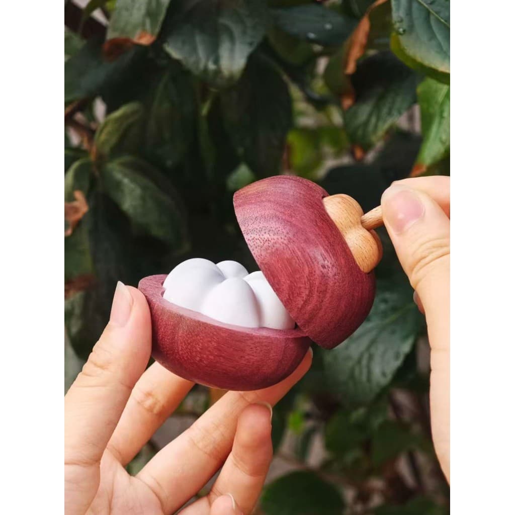 Mangostão difusor de madeira aromaterapia óleo essencial fragrância ornamentos madeira maciça criativo difusor sem fogo