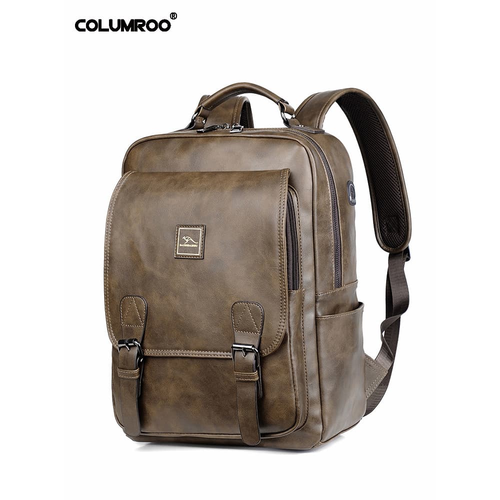 Colomb canguru versão coreana mochila masculina grande capacidade Retro lazer saco de viagem à prova dwaterproof água co