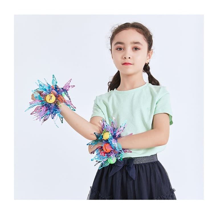 Jogos crianças mão flor dança pulso flor desempenho adereços sino pulseira jardim de infância Cheerleader vai