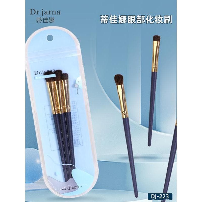 Pincel para sombra de olho, conjunto de pincéis para sombra de olho, 3 bastões, crina de cavalo, pincel para detalhes, p