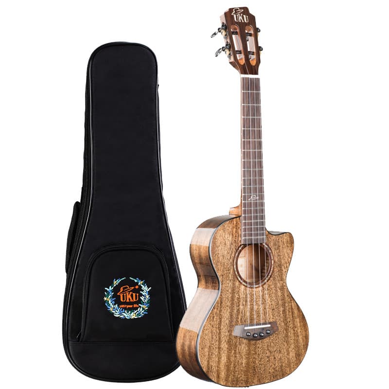 Ukulele de peixe pêssego UKU cor esfregada à mão núcleo de flor de pêssego todos os pedidos ukulele avançado mágico