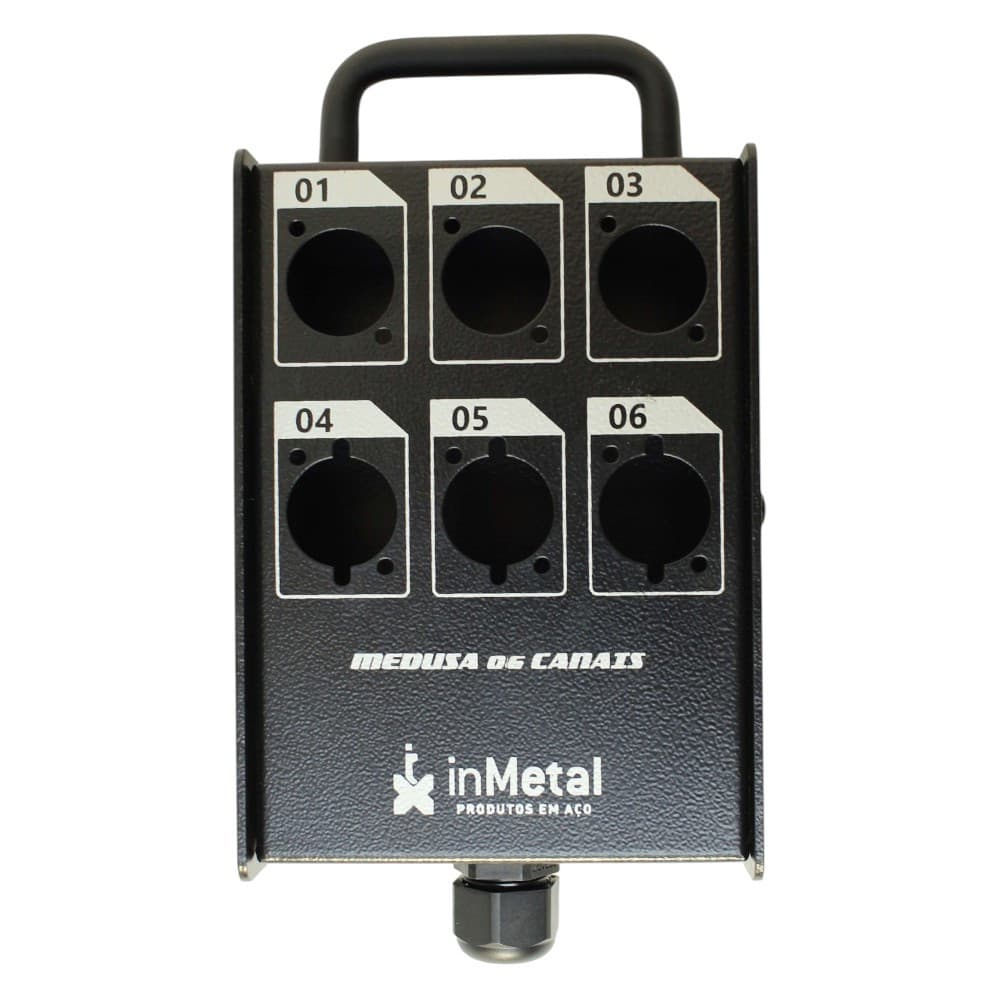 MEDUSA - PAINEL PARA DISTRIBUIÇÃO DE SONORIZAÇÃO DE 06 VIAS SEM CONECTORES