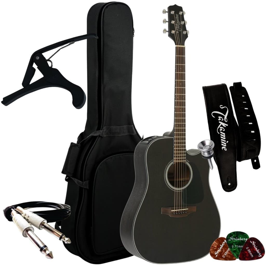 Kit Violao Takamine Folk Eletrico Gd14ce Tos + Acessórios